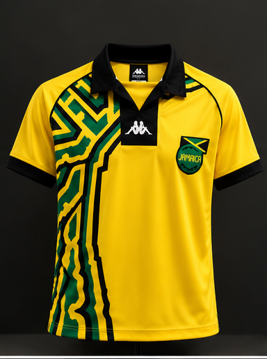 Jamaica 1998 Retro Football Jersey – Yellow 🇯🇲
