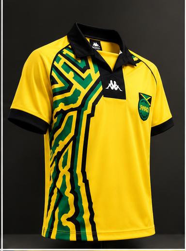 Jamaica 1998 Retro Football Jersey – Yellow 🇯🇲